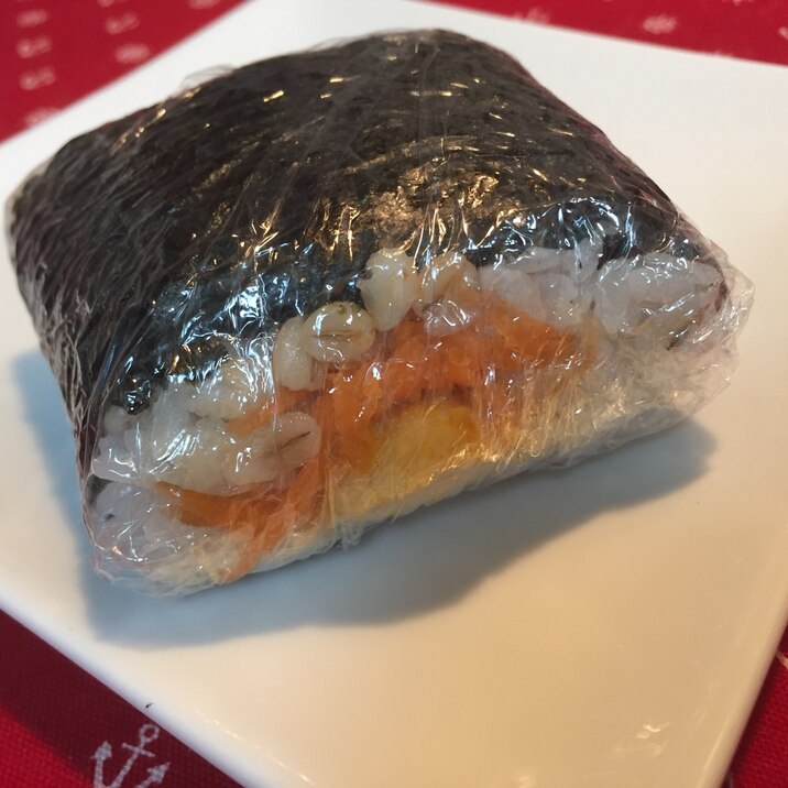 お弁当にも！唐揚げマヨのおにぎらず